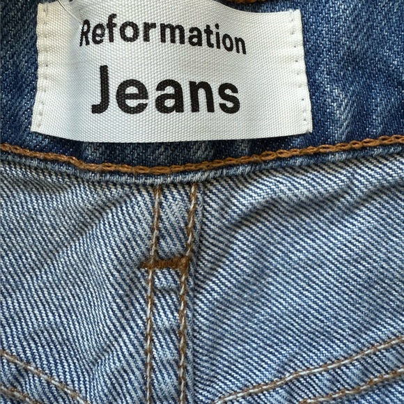 Reformation Dixie High Rise Jean Short in Iskar Women’s Size 23 - Picture 5 of 10